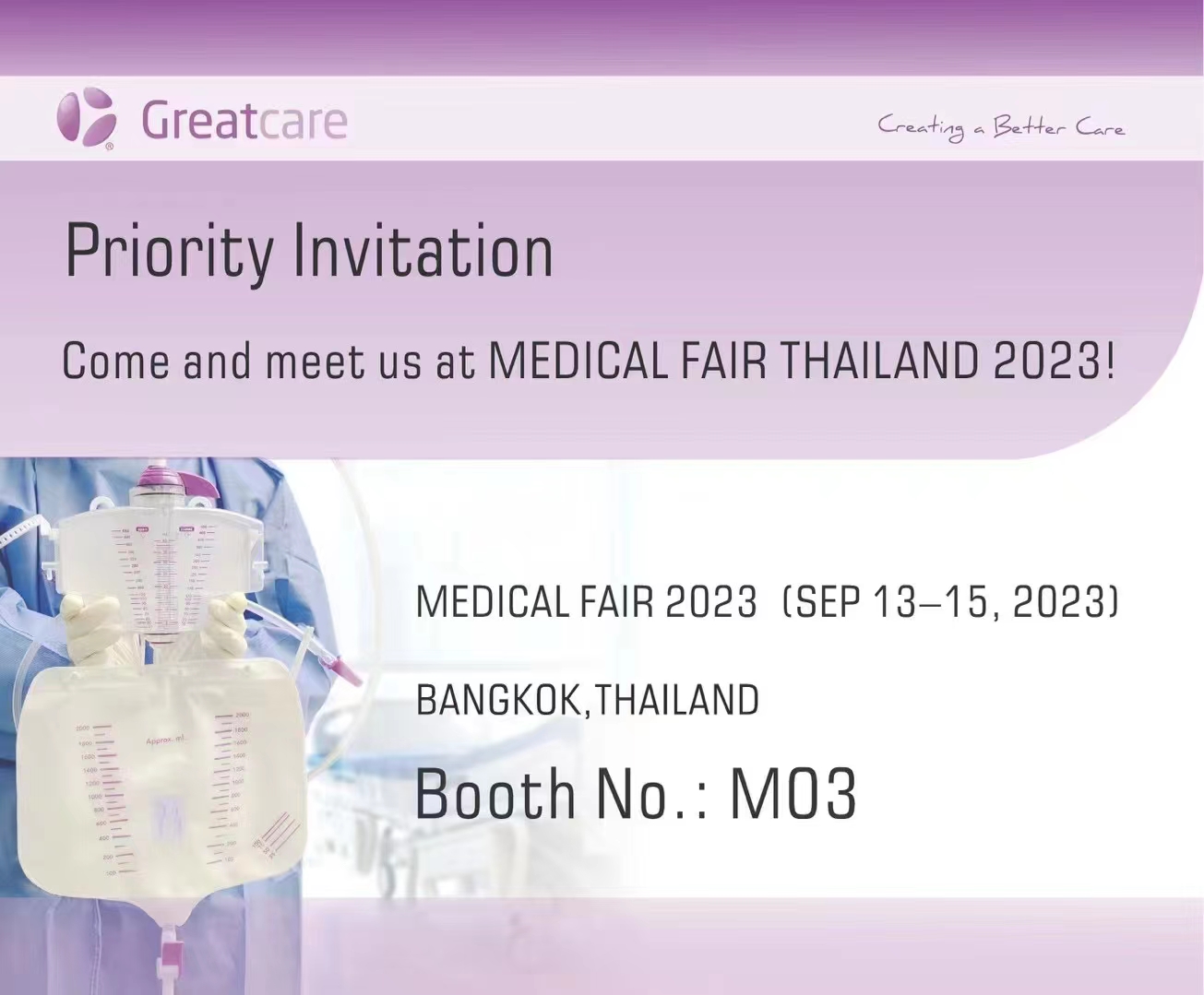 Tim Greatcare berpartisipasi dalam Medical Fair Thailand 2023