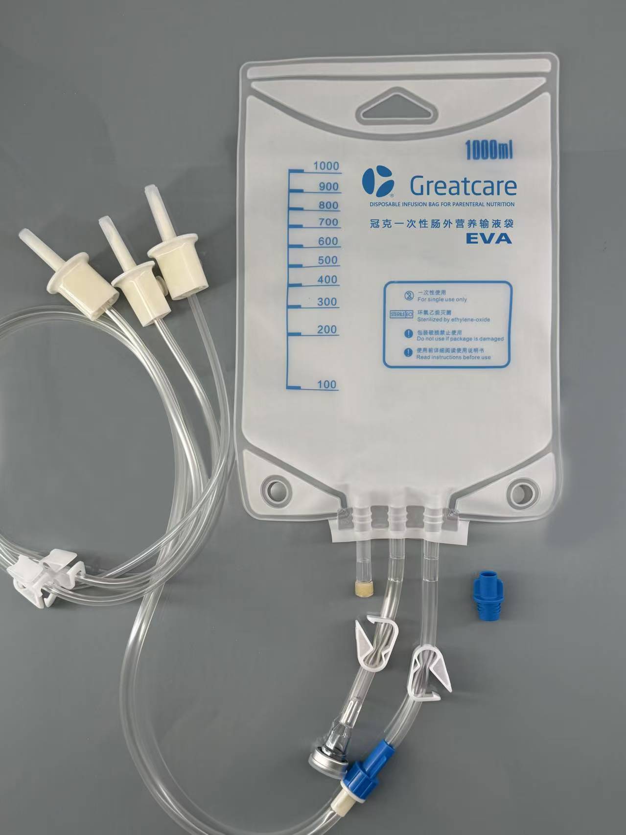 Kantong infus sekali pakai untuk nutrisi parenteral